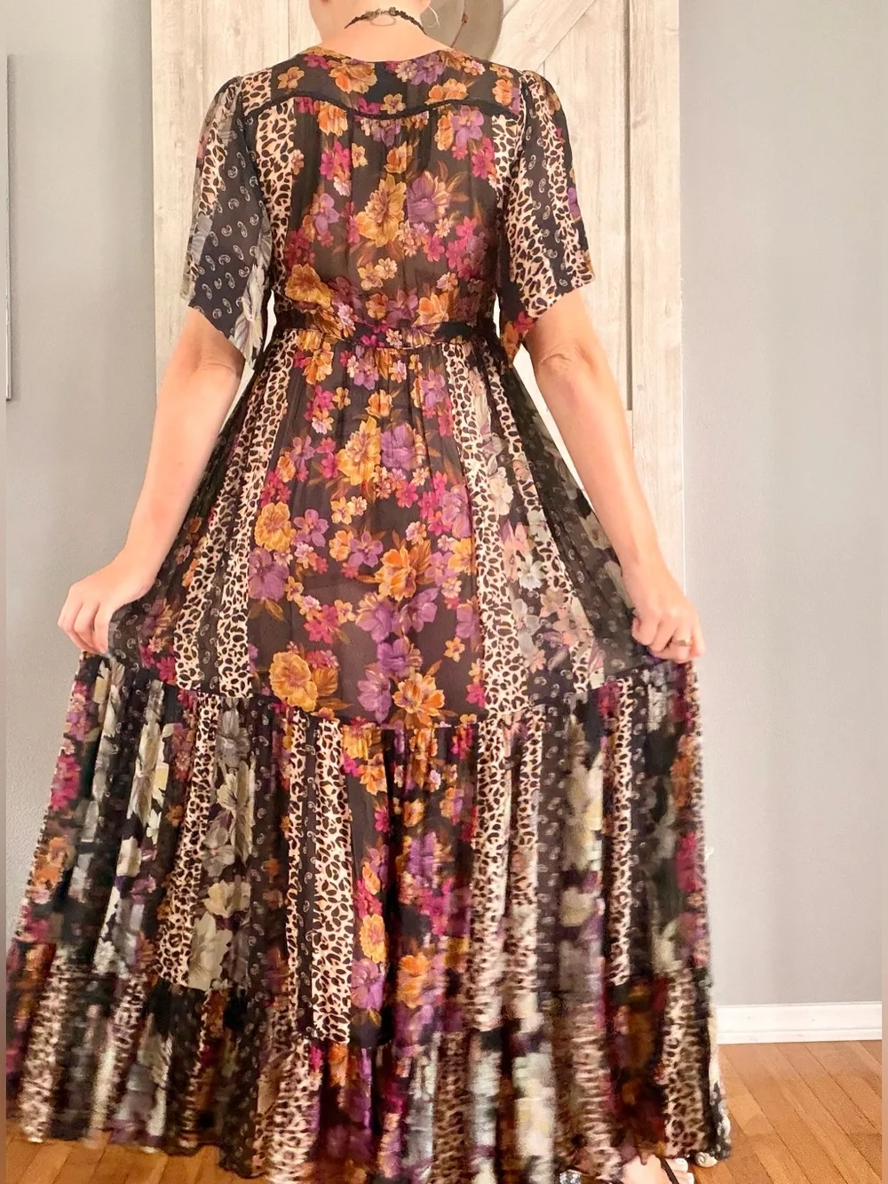 Johnny Was Patchwork Maxi Dress - Picture 4 of 13